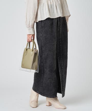 ケミカルデニムタイトスカート