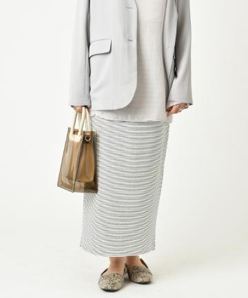 ボーダータイトスカート