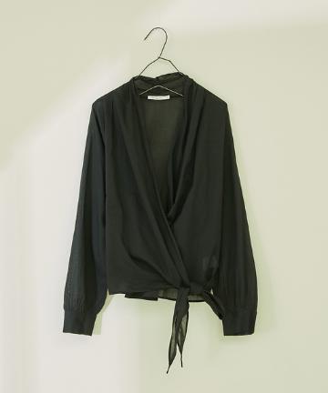 【Mes Demoiselles】 カシュクールラップブラウス