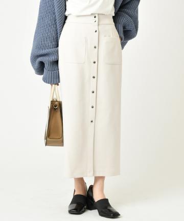 前釦タイトスカート