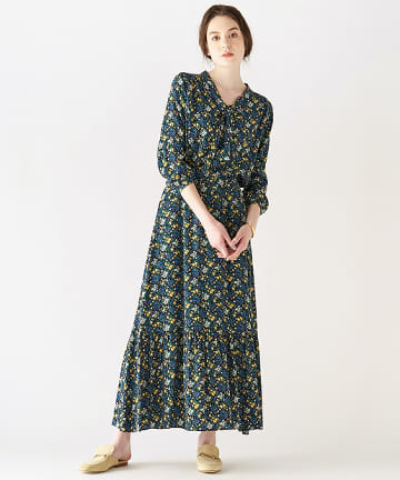 【MORE4月号掲載・セットアップ可】フラワープリントスカート