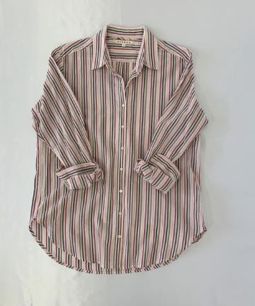 【XiRENA】リゾートストライプシャツ