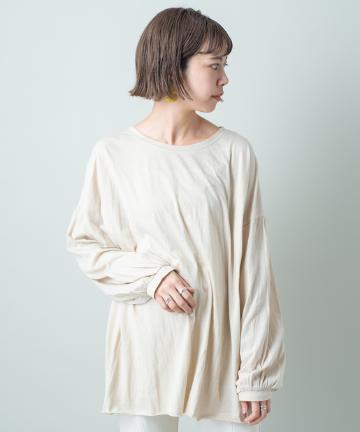 キャミ付きシアーカットソー