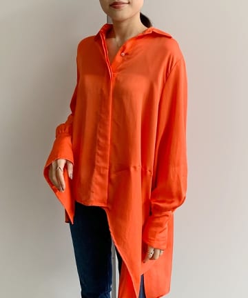 【Mykke Hofmann】裾アシンメトリーブラウス