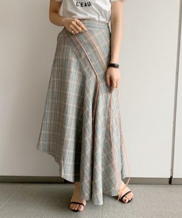 【Mykke Hofmann】チェックラインスカート