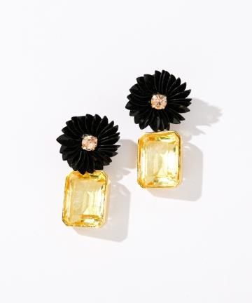 【LIZZIE FORTUNATO】フラワーモチーフビジューピアス