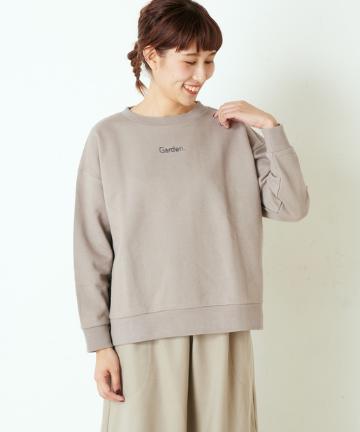 ロゴ刺繍プルオーバー