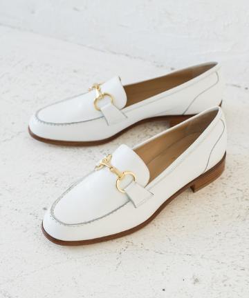 【Luca Grossi】ホワイトビットローファー