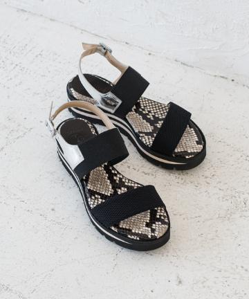 【Luca Grossi】パイソンゴムサンダル