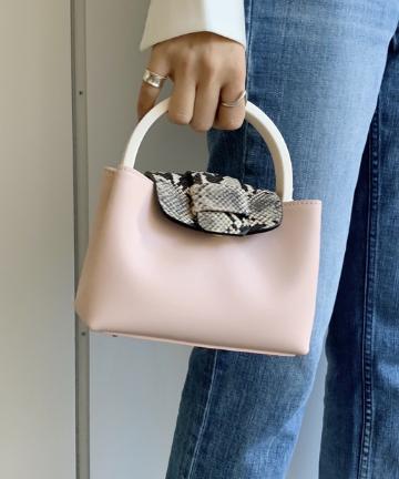 【NICO GIANI】パイソンコンビミニバッグ