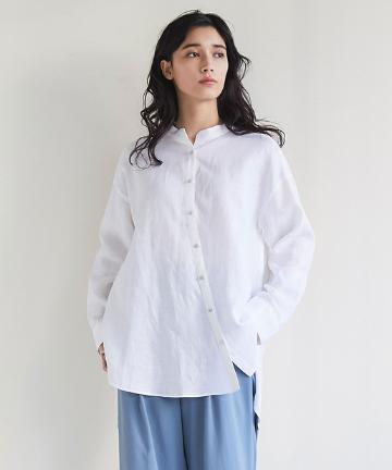 シャンブレーリネンシャツ