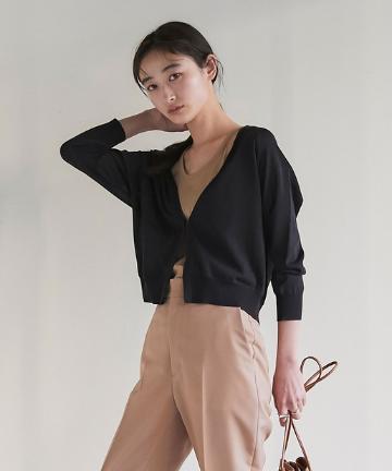 ラグランショートカーディガン
