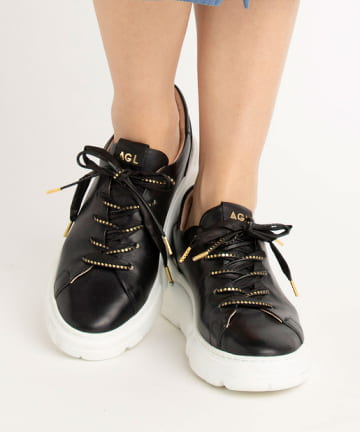 【AGL(エージーエル)】ボリュームソールスニーカー