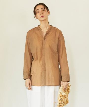 バンドカラーシアーシャツ【オンラインストア限定商品】