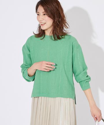 【手洗い可】リンクスストライプニット