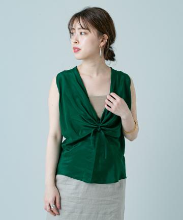 (Mes Demoiselles)シルクギャザーブラウス