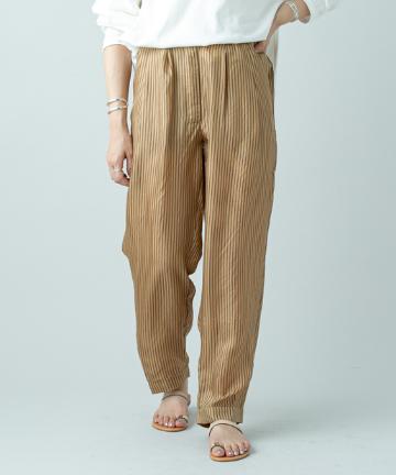 (Mes Demoiselles)シルクストライプパンツ
