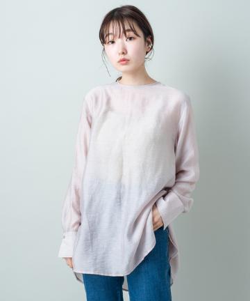 透けリネンシャツ