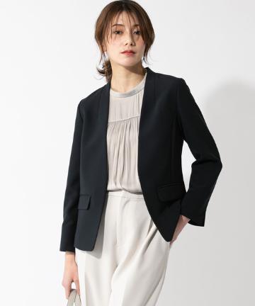 ダブルクロスノーカラージャケット