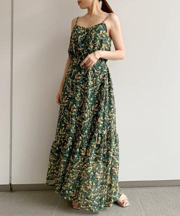 【Awfully】フラワーガーデンロングワンピース