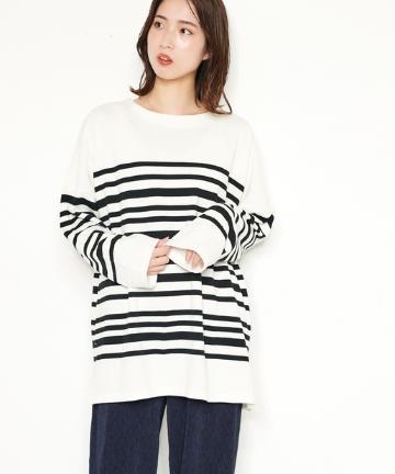 ボーダービッグシルエットTee