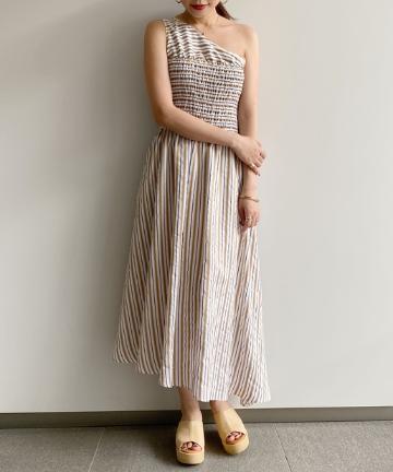 【Awfully】シルクレーヨンシャーリングワンピース