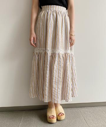 【Awfully】シルクレーヨンスカート