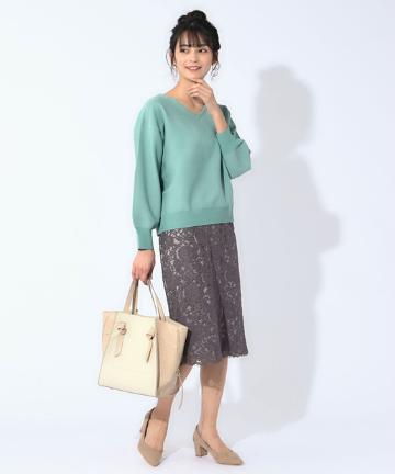 【手洗い可】コードレースタイトスカート