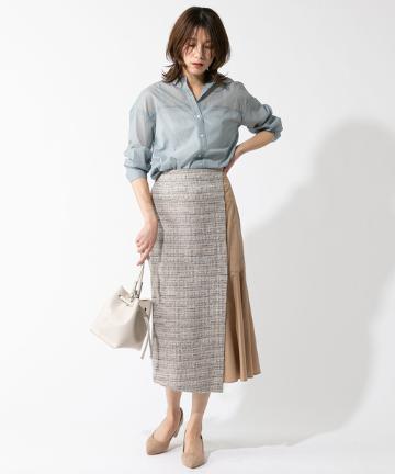 ツイードドッキングスカート