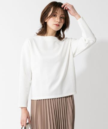 【手洗い可】バックメタルポンチカットソー