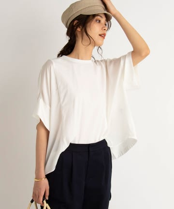 【MUVEIL(ミュベール)】ビッグシルエットプルオーバーカットソー