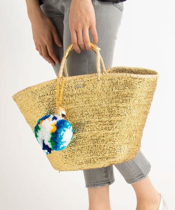 【MUVEIL】Famita Moroccoグランマチャーム付カゴBAG