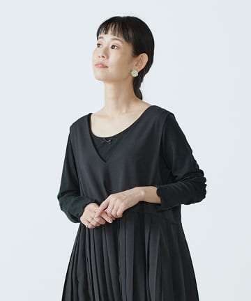 【WEARISTA yukiさん着用】ランダムリブクルーネックプルオーバー