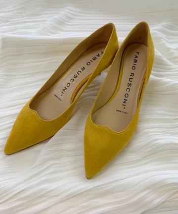 【FABIO RUSCONI】スエードパンプス