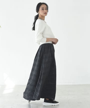 【手洗い可】フィルムコットンマキシスカート