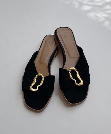 【Flattered】メタルフラットサンダル