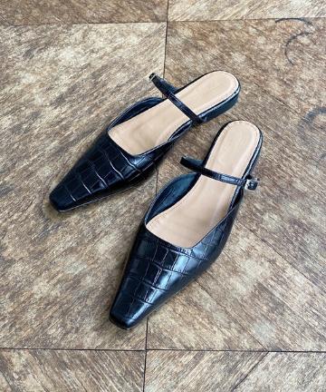 【Flattered】スクエアフラットシューズ