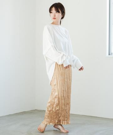 メタリックワッシャースカート