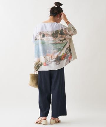 風景画ニット