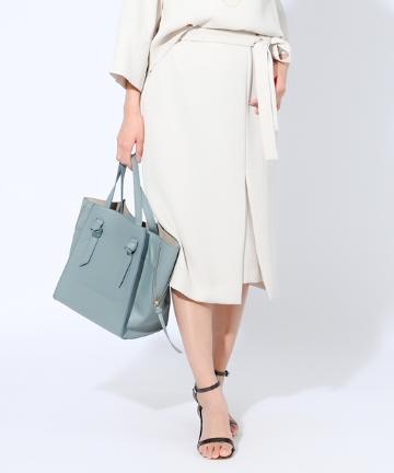 【手洗い可】エステルツイルタイトスカート