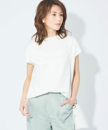 【手洗い可】バックニットTシャツ