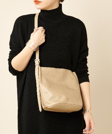 レザーバケツミニショルダーバッグ