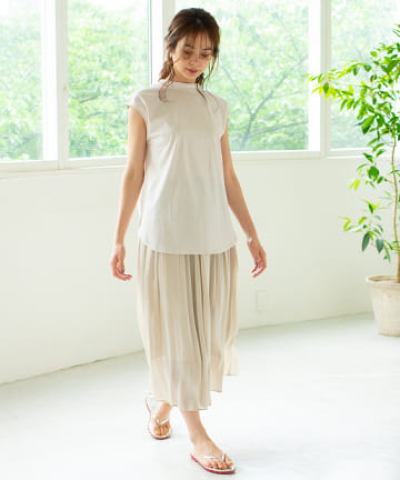 ツヤツヤ楊柳スカート