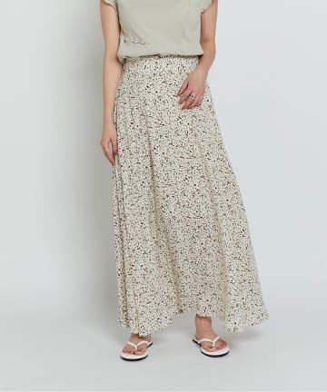 ペイズリーフラワーフレアスカート