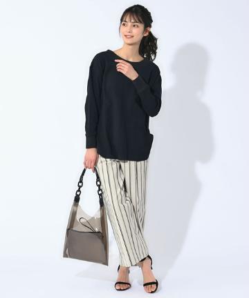 ストライプストレートパンツ