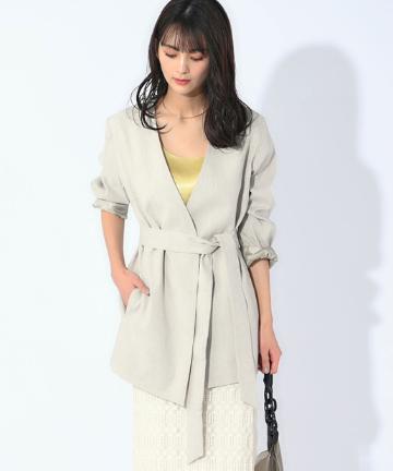 【手洗い可】ノーカラージャケット