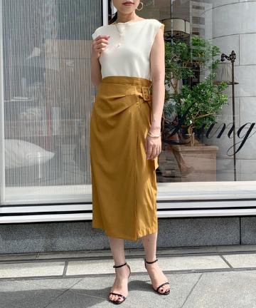 リネンライクニットワンピース