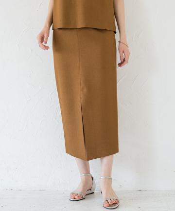 リネンライクタイトスカート