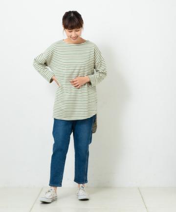 【cotton100％】ボーダーチュニック