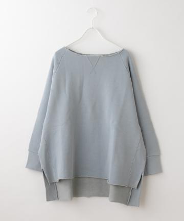 【cotton100%】裏毛前後差プルオーバー